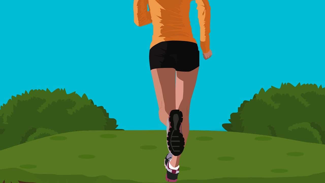 Dessin quelqu'un faisant du jogging